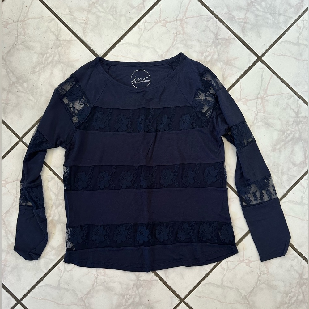 INC navy longsleeve